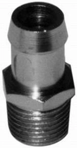 RPC R9515 Heater Hose Connector Fitting, Hose Barb 5/8 In. X ½ In. Npt Male, Straight, Chrome Steel