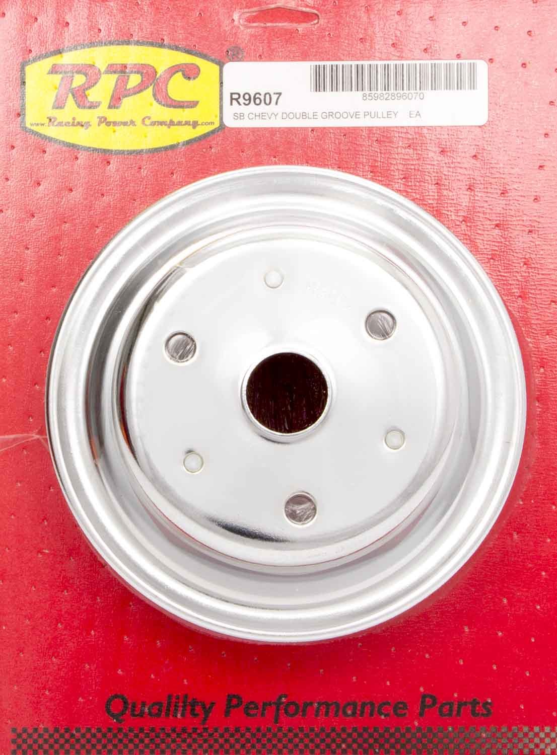 RPC R9607 Chrome Steel Crankshaft Pulley 2Groove Long Wp