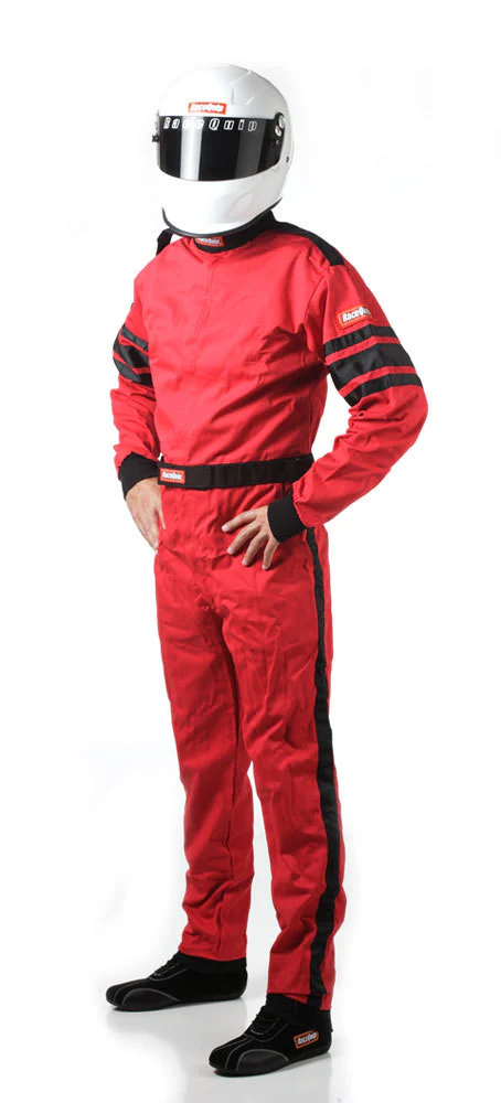 Racequip 110018 Red Suit Single Layer 3XL-Large