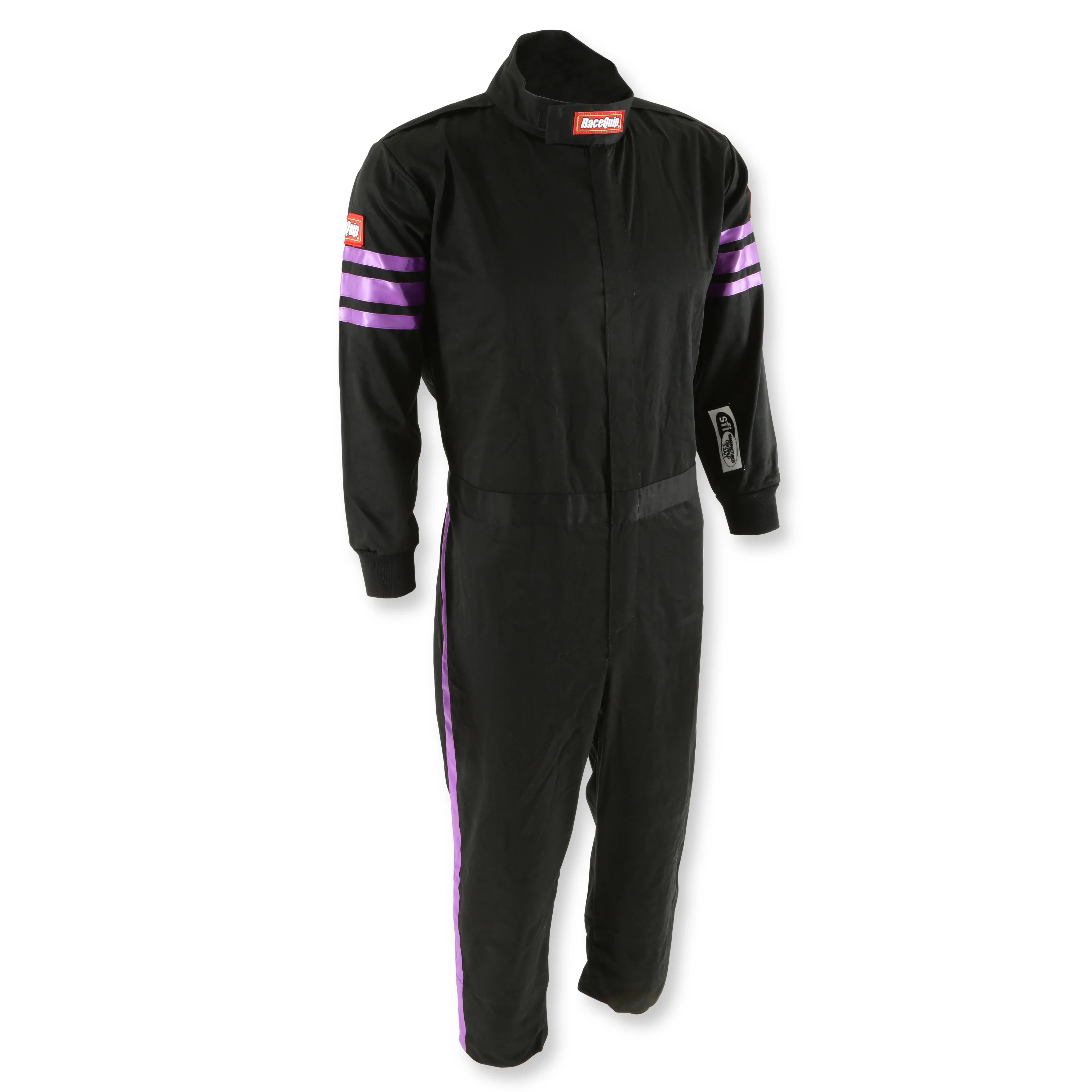 Racequip 1950592 Black Suit Single Layer Kids Small Purple Trim - Image 3