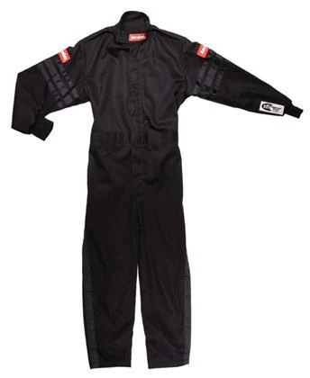 Racequip 1959997 Black Suit Single Layer Kids 2XL-Large Black Trim