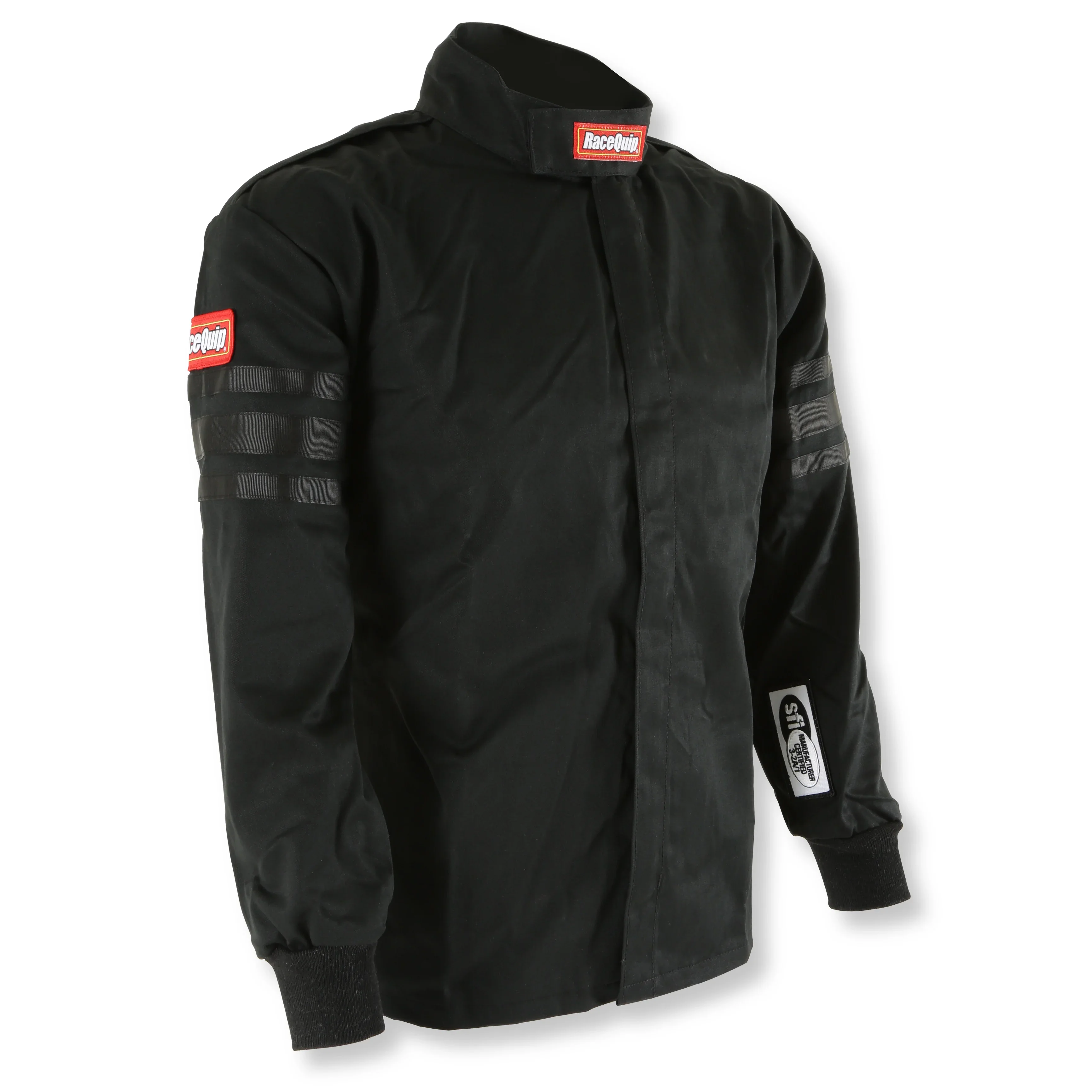 Racequip 1969995 Black Jacket Kids Single Layer Large Black Trim - Image 2