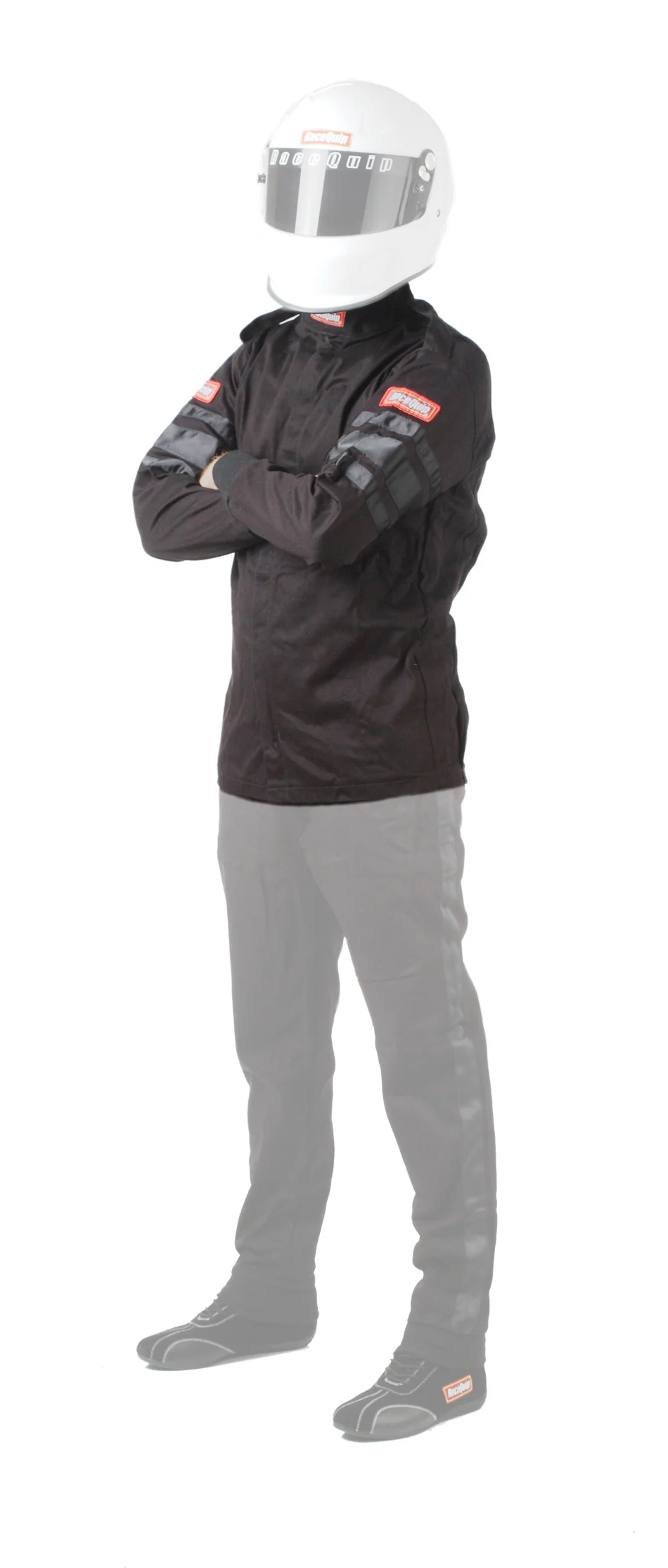 Racequip 1969997 Black Jacket Kids Single Layer XXL Black Trim