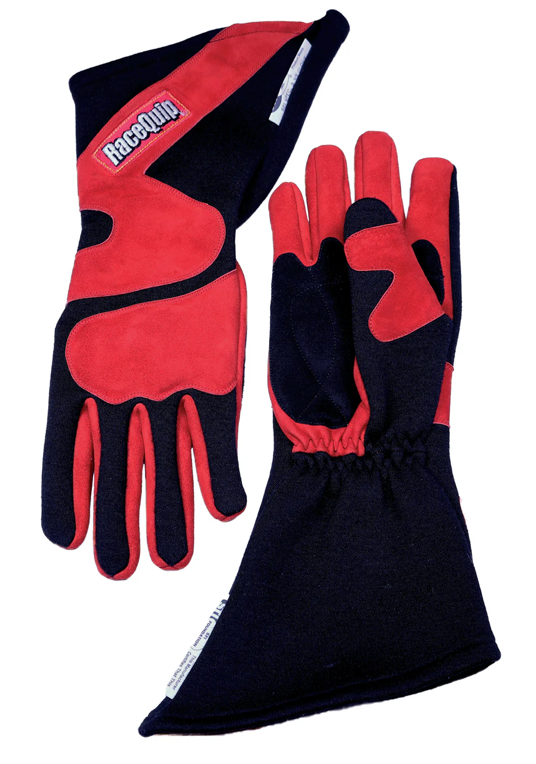 Racequip 358106 Gloves Outseam Black/Red XL SFI-5