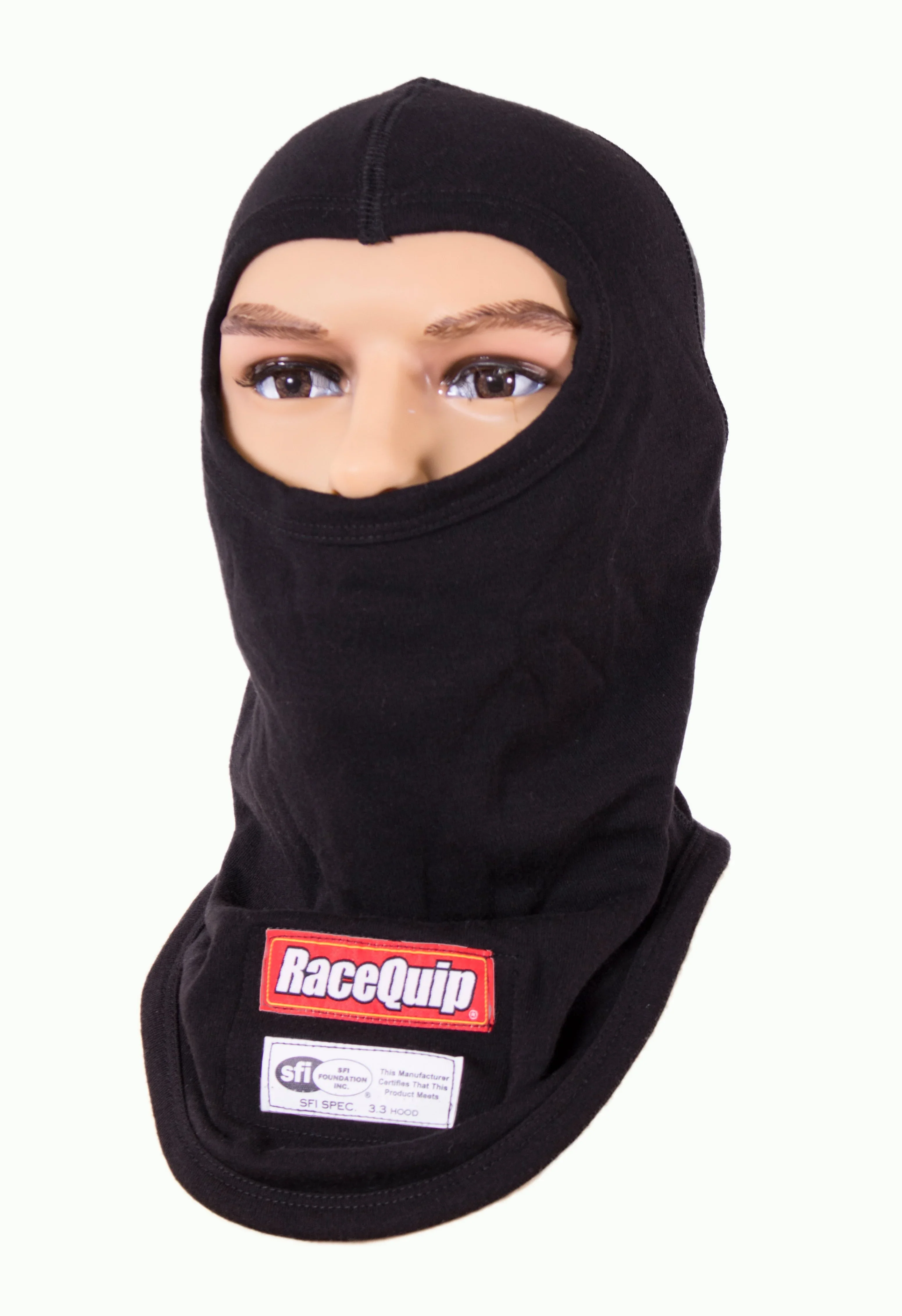 Racequip 433991 Headsock FR Black Single Layer SFI 3.3 - Image 2