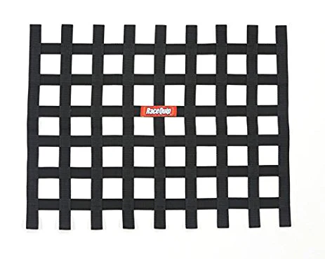 Racequip 721005 Ribbon Window Net Black Non-SFI