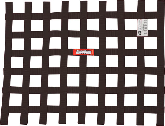 Racequip 725005 Ribbon Window Net SFI Black