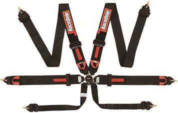 Racequip 851001 6pt Harness Camlock Blk FIA