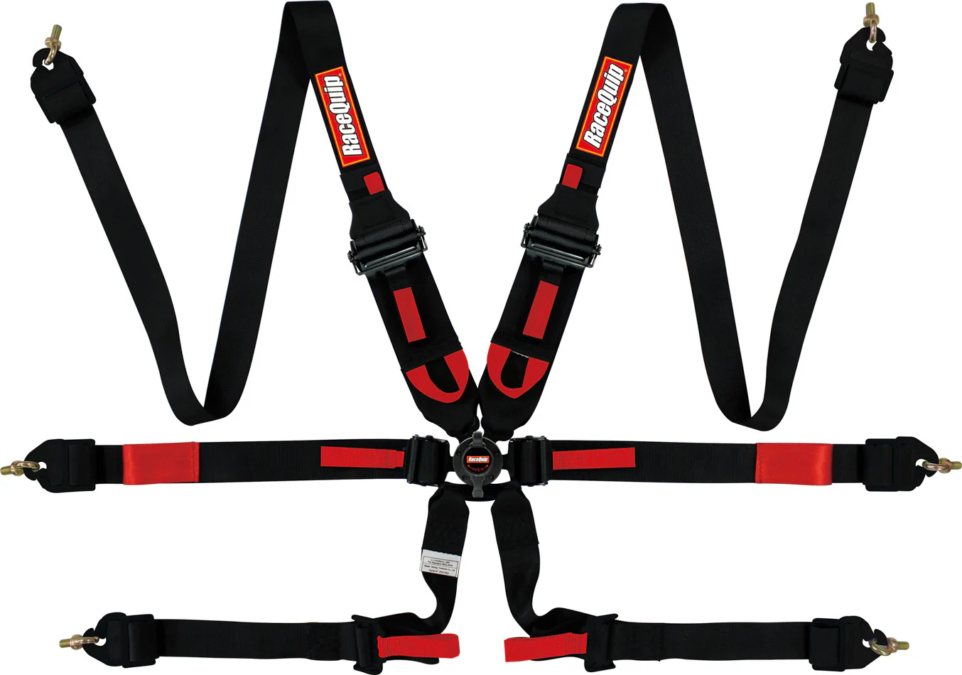 Racequip 855005 6pt Harness Camlock P/D HNR Black FIA