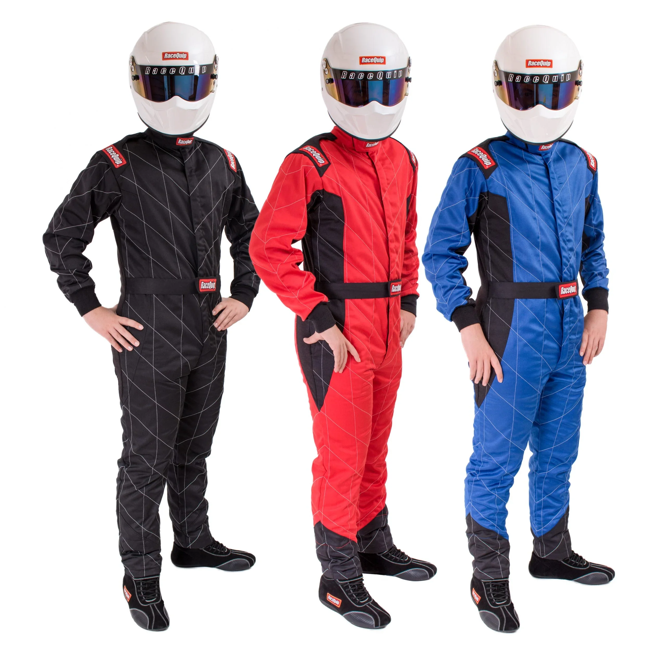 Racequip 91609049 Suit Chevron Black Medium Tall SFI-5 - Image 2