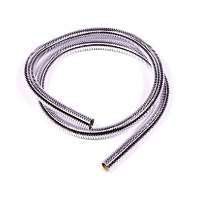 Taylor / Vertex 39002 Convoluted Tubing, 3/8 in Diameter, 41 in, Plastic, Chrome, Each