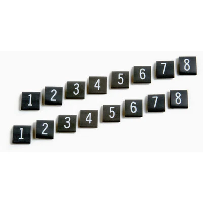 Taylor / Vertex 41058 Shrink Sleeve Tubing, Numbered 1-8, Black, Spark Plug Wire, Set of 16