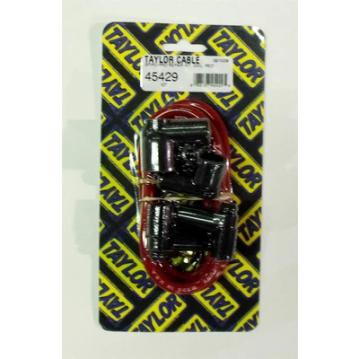 Taylor / Vertex 45429 Spark Plug Wire Repair Kit, Coil Wire, 8.0 mm, Red, 90 Degree Boots, HEI / Socket Style, Each