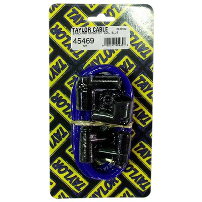 Taylor / Vertex 45469 Spiro-Pro 8Mm Coil Wire Repair Kit Blue, 36 in, 90 Degree Plug Boot, HEI / Socket Style, Cut-To-Fit, Kit