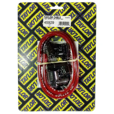 Taylor / Vertex 45929 Spark Plug Wire Repair Kit, Coil Wire, 10.4 mm, 36 in, 90 Degree Boots, HEI / Socket Style, Cut-To-Fit, Kit
