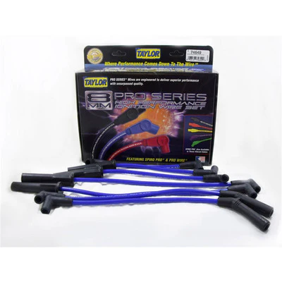 Taylor 74649 Spiro-Pro 8MM Spark Plug Wire Set Jeep 4.0L L6 Blue