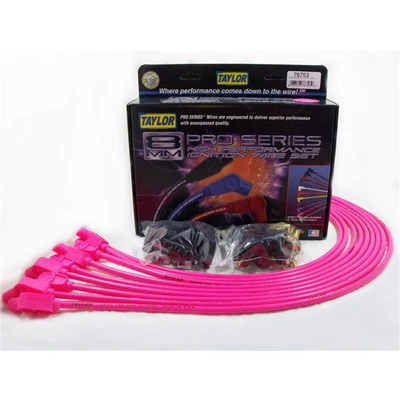Taylor 78753 Spiro-Pro 8MM Universal Spark Plug Wire Set Hot Pink