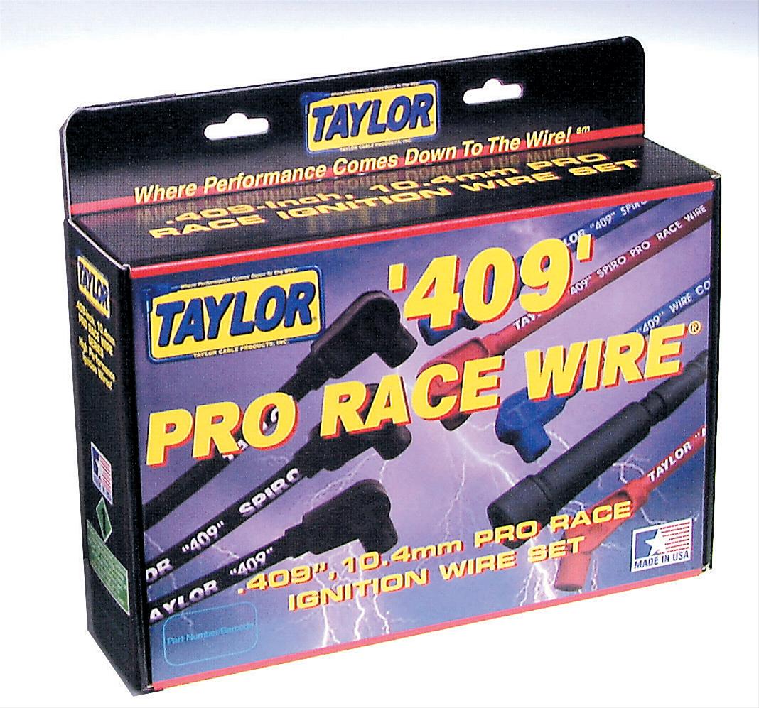 Taylor 79005 Pro Race 10.4MM 409 LS Spark Plug Wire Set Black **While Supplies Last