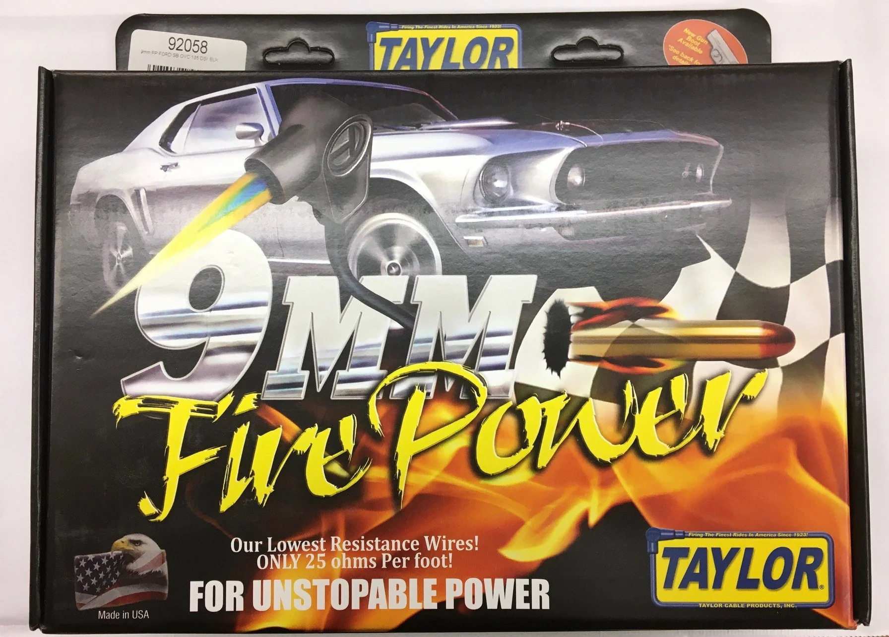 Taylor 92017 FirePower 9MM Spark Plug Wire Set LS Black **While Supplies Last