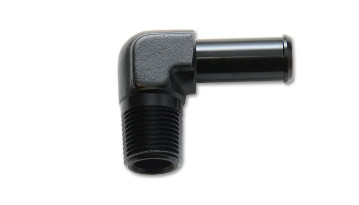 Vibrant Performance 11230 1/8” Male NPT to ¼” Hose Barb 90 Degree Adapter