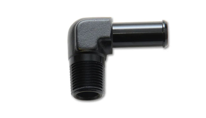 Vibrant Performance 11235 3/8” Male NPT to 3/8” Hose Barb 90 Degree Adapter