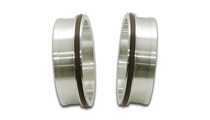 Vibrant Performance 12556 Flanges, 304 Stainless Steel, Weld Ferrrules for Vibrant HD Clamp for 3.00 in. OD Tubing, includes PTFE O-Rings, Set of 2