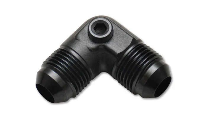 Vibrant Performance 16538 -8AN to -8AN Male 90 Degree Union Adapter Fitting with 1/8" NPT Port