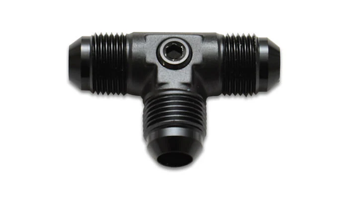 Vibrant Performance 16548 -8AN to -8AN Male Tee Adapter Fitting with 1/8" NPT Port