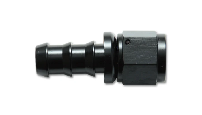 Vibrant Performance 22004 -4 Black Push-On Hose End Fitting Straight