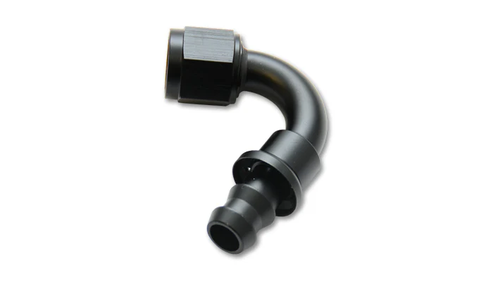 Vibrant Performance 22210 -10 Black Push-On Hose End Fitting 120 Degree