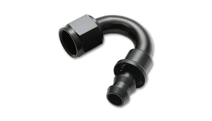 Vibrant Performance 22510 -10 Black Push-On Hose End Fitting 150 Degree
