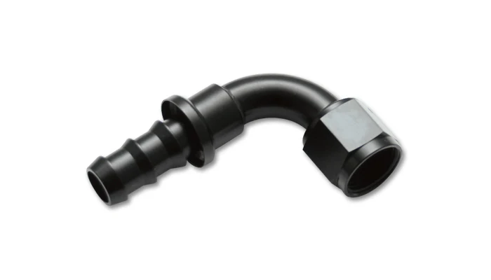 Vibrant Performance 22904 -4 Black Push-On Hose End Fitting 90 Degree