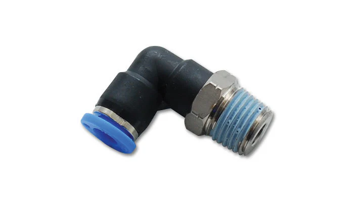 Vibrant Performance 2665 One Touch Vacuum Fitting 1/8 NPT to 5/32 Tube 90 Degree