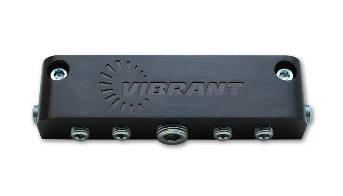 Vibrant Performance 2691 Aluminum Vacuum Manifold Anodized Black