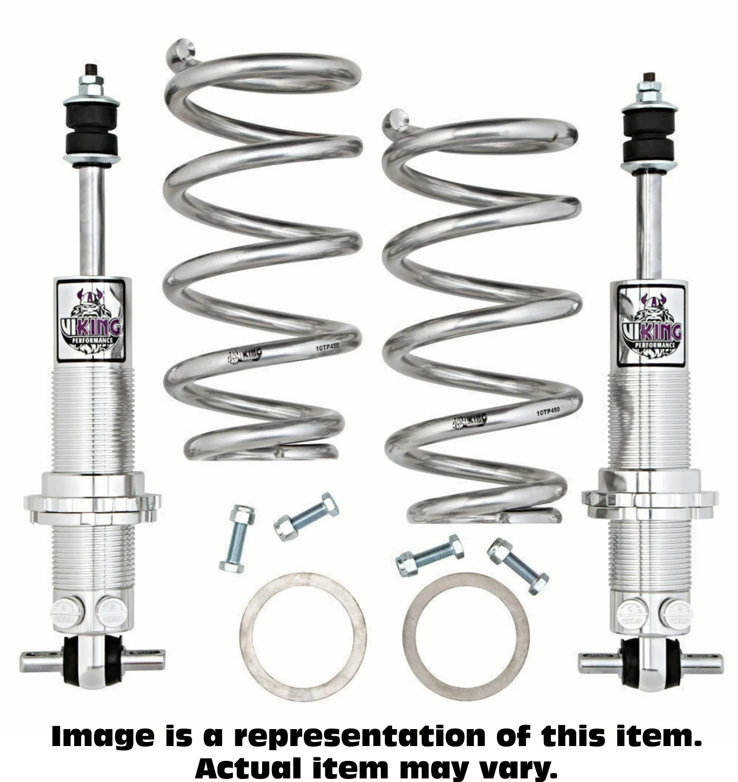 Viking Performance A204-650SK Front Coil Kit, Dbl Adj, 650 Spring Rate, Poly Mount
