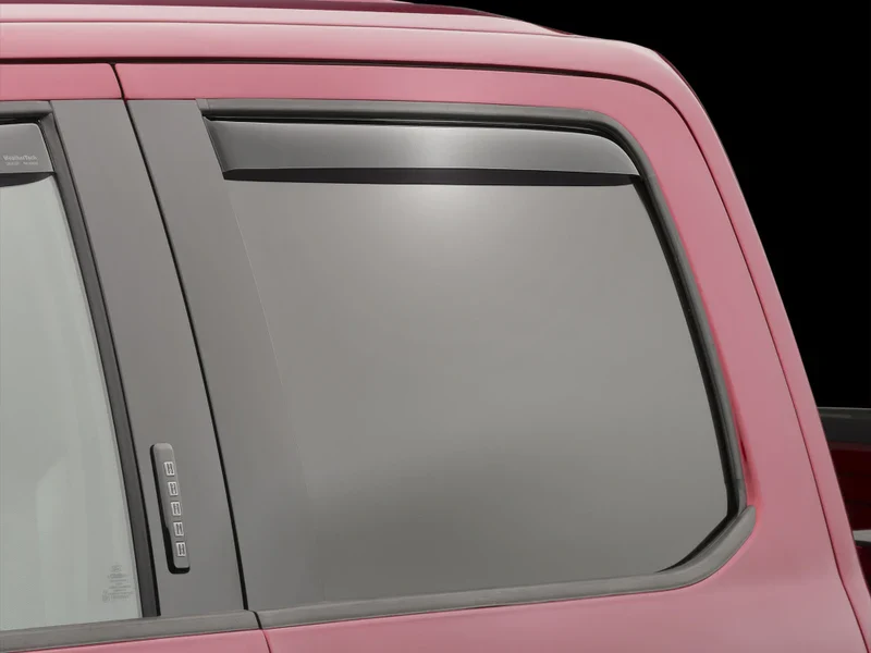WeatherTech 81138 1999-2016 Ford SuperCrew Pickup Truck Side Rear Window Deflectors