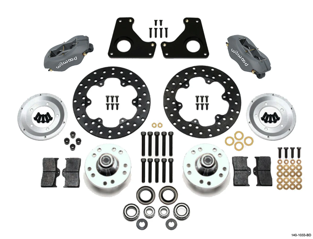 Wilwood 140-1033-BD Dragster Front Kit MD 80-87 GM, Superseded WIL140-1033-BD