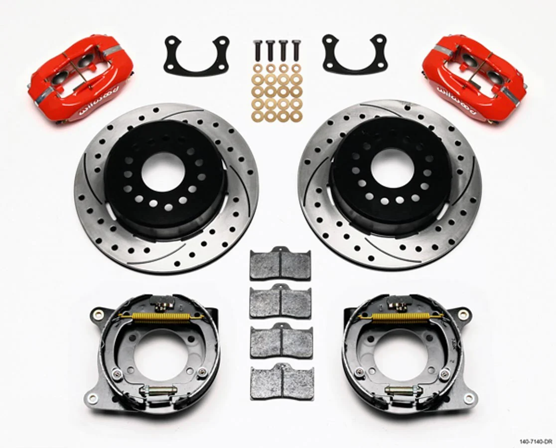 Wilwood 140-7140-DR Big Ford New Style 2.50 Offset Drilled / Red