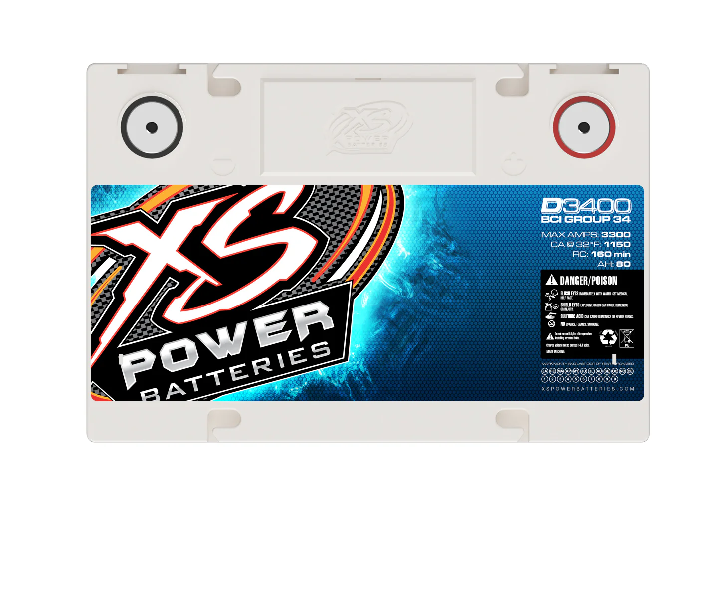 XS Power D3400 AGM Battery 12 Volt - Image 4