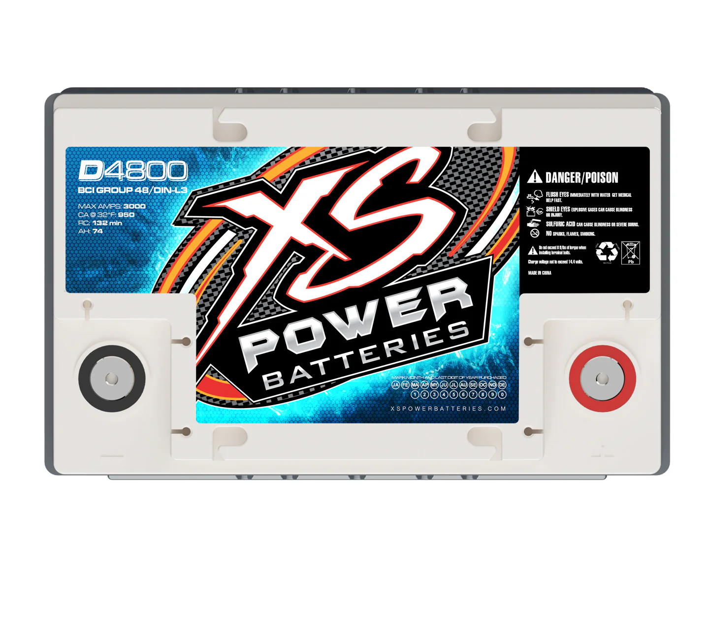 XS Power D4800 AGM Battery 12 Volt - Image 4